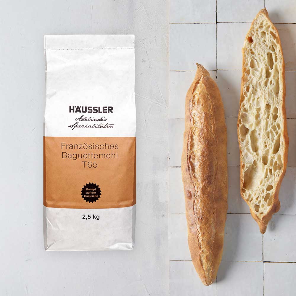 Französisches Baguettemehl, T65