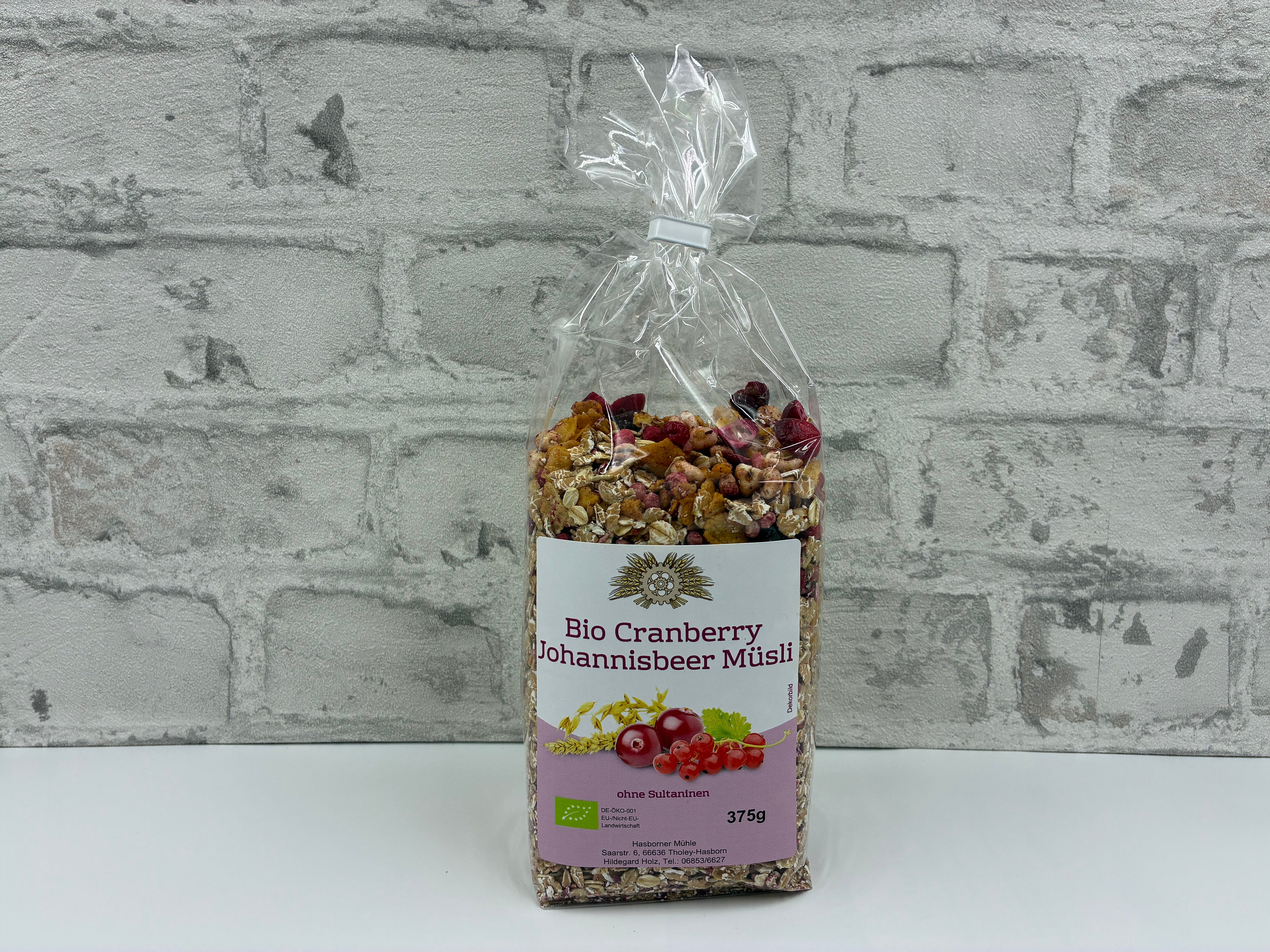 Bio Cranberry Johannisbeer Müsli