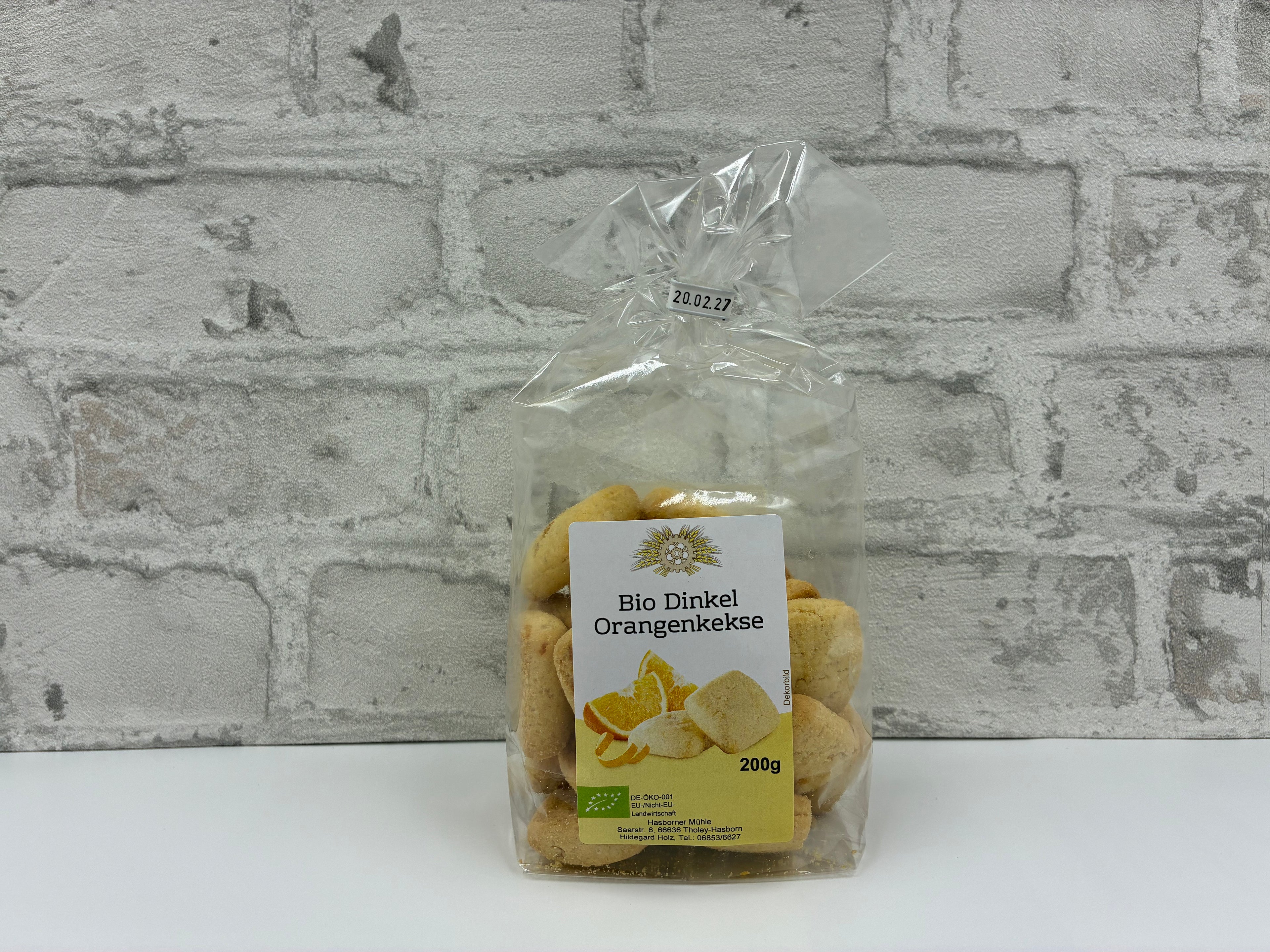 Bio Dinkel Orangenkekse