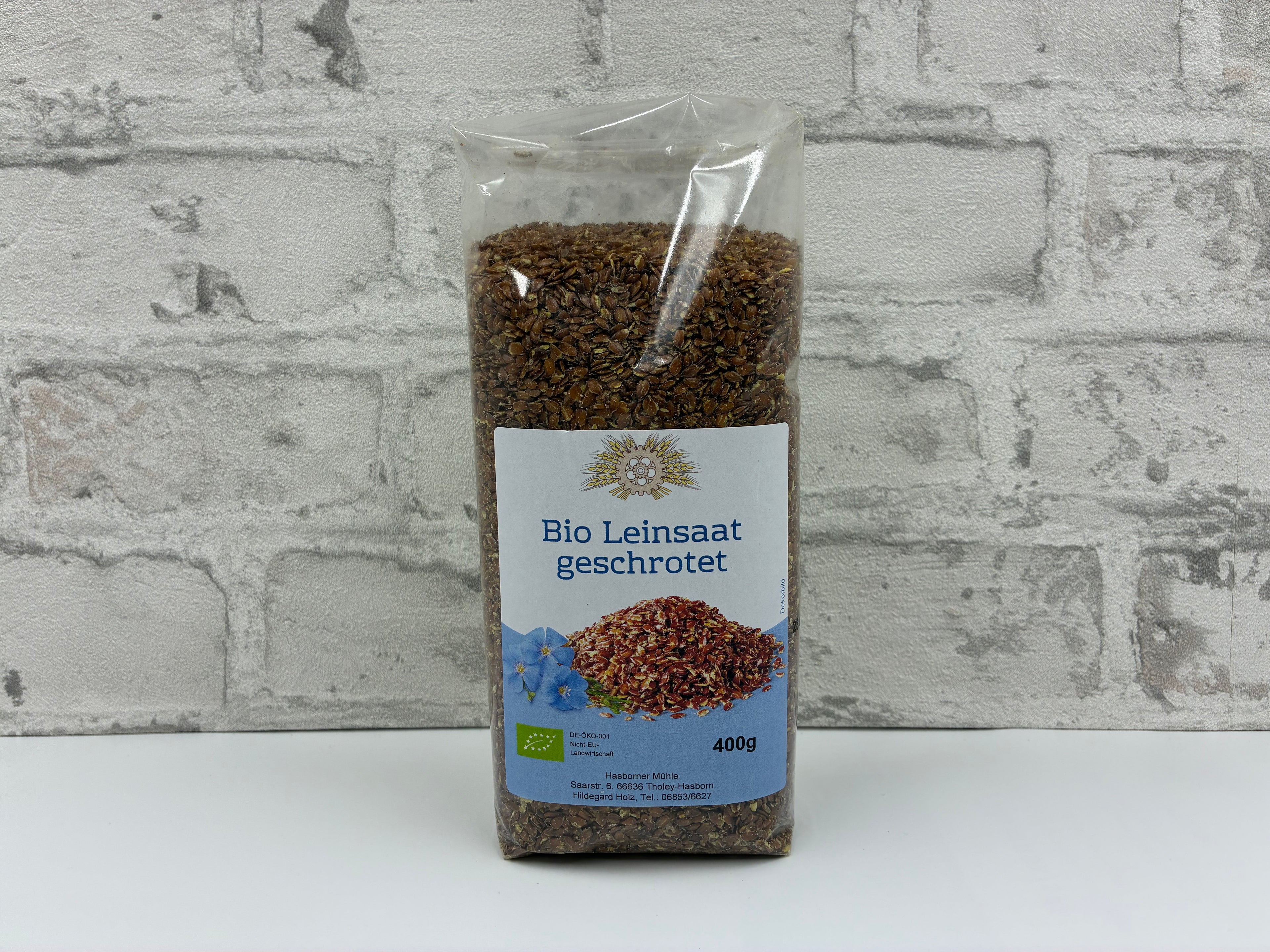 Bio Leinsaat geschrotet