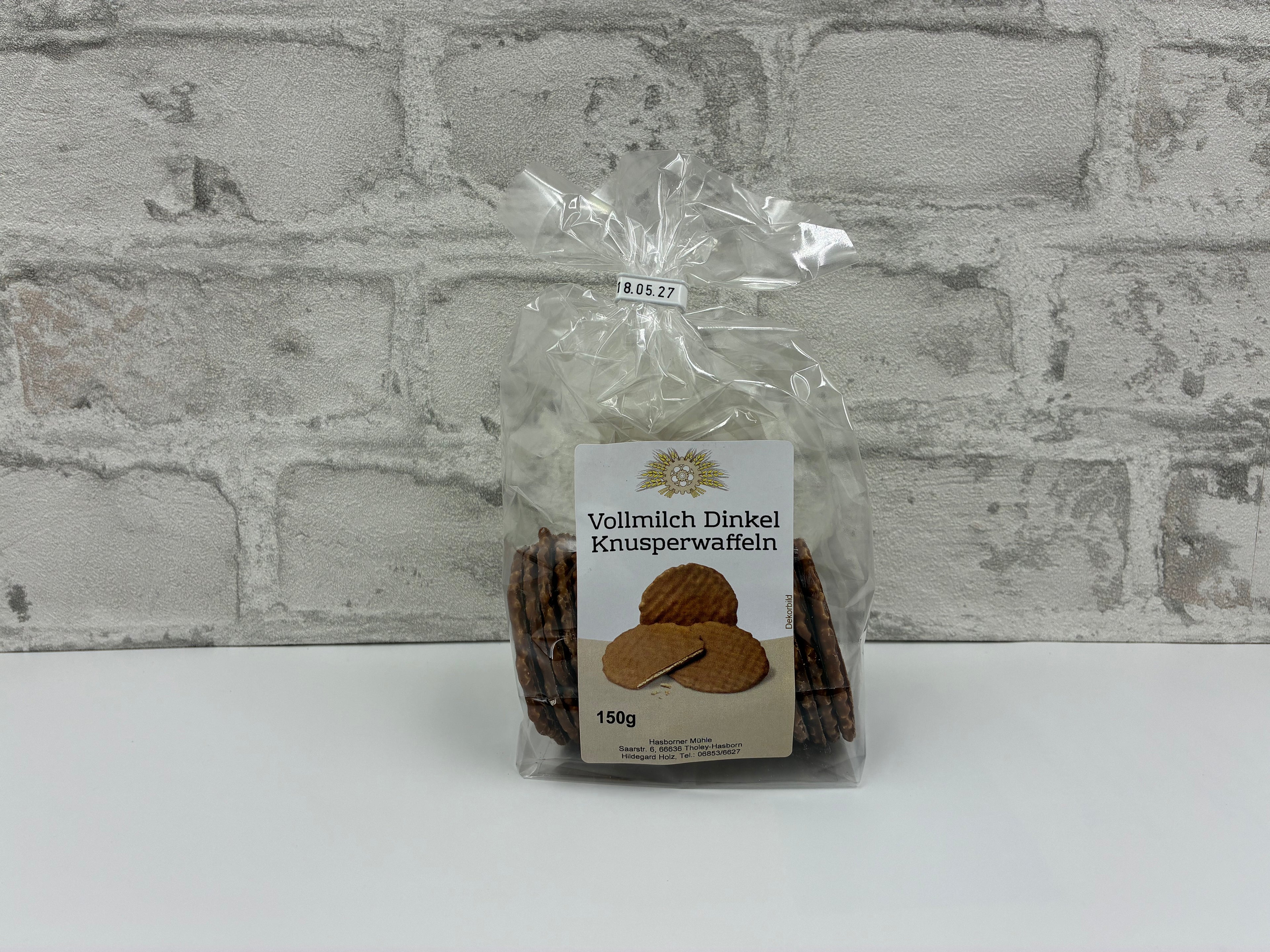 Vollmilch Dinkel Knusperwaffeln