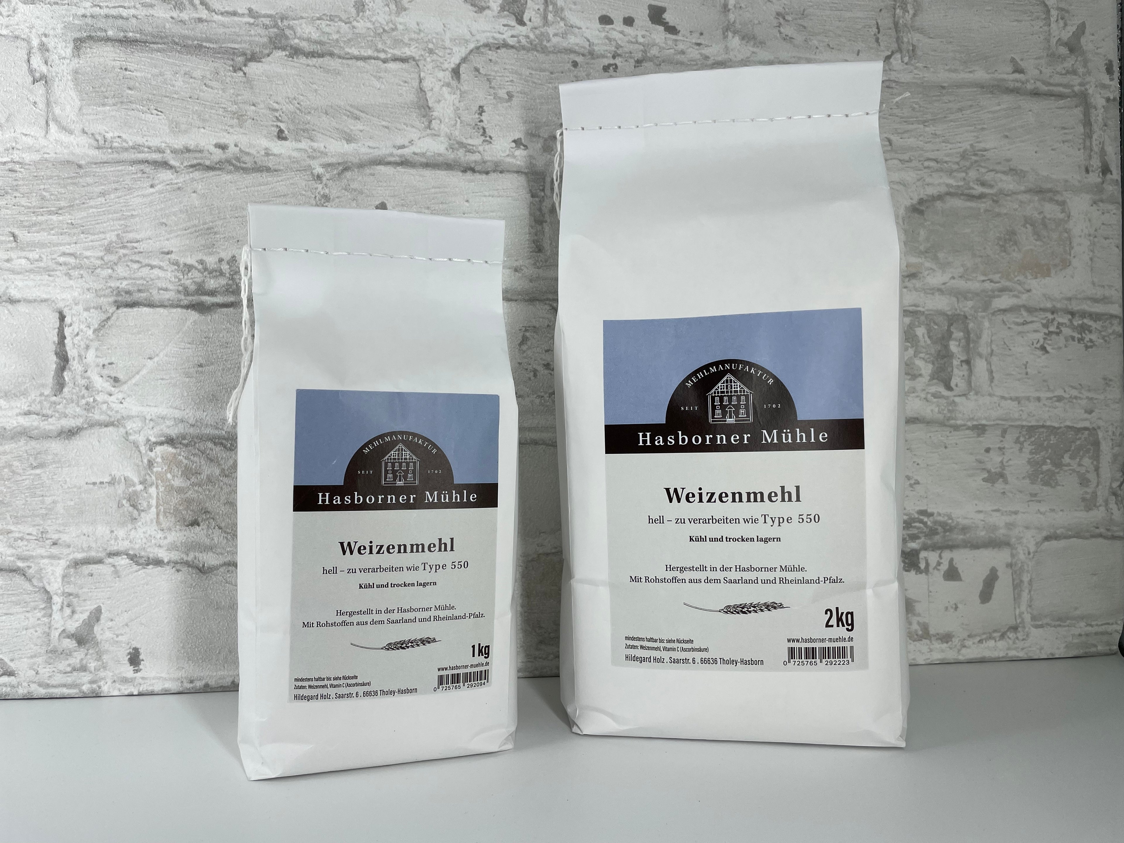 Weizenmehl hell (zu verarbeiten wie Type 550)